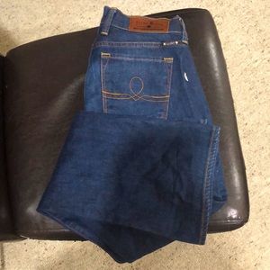 WOMENS SIZE 2/26 LUCKY BRAND BOOTCUT LOW RISE JEANS DARK WASH DENIM